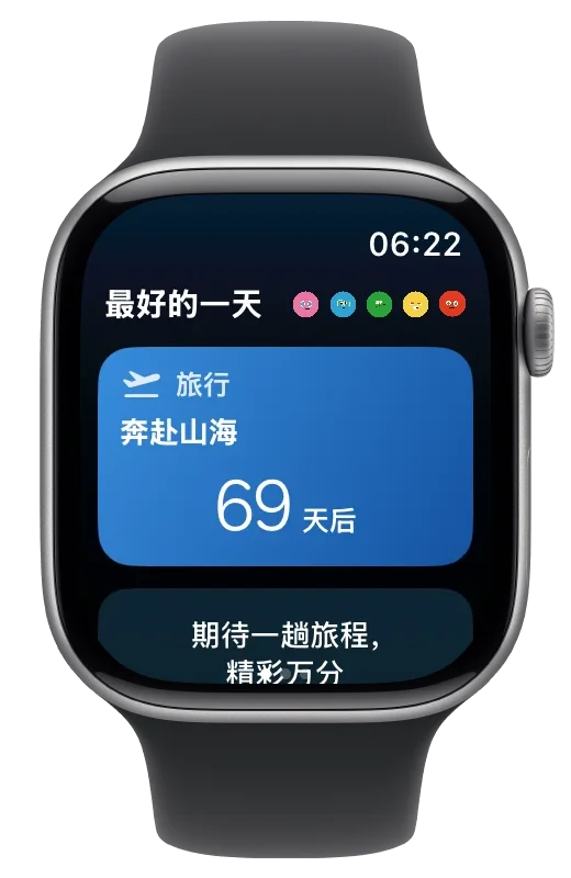 Apple Watch 置顶倒数日首页